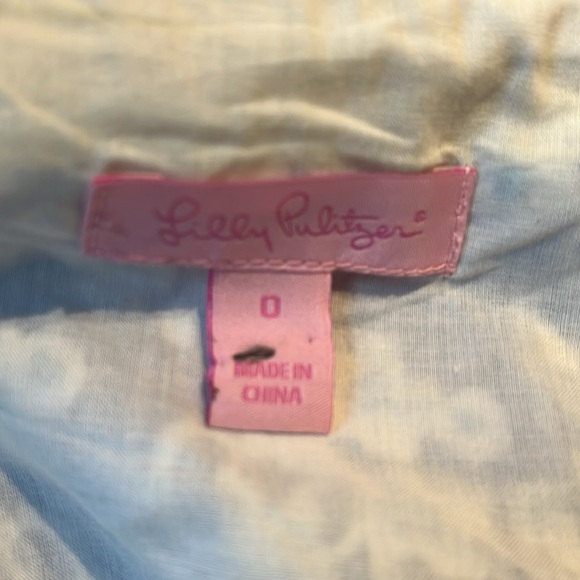 Lilly Pulitzer paisley sun mini dress size 0 in blue - Picture 4 of 5